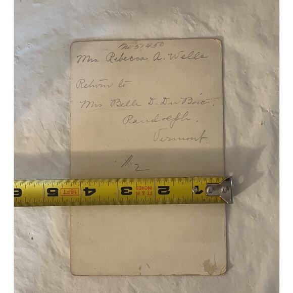 Vintage Photo Cabinet Card - Older Woman Portrait of a Lady - Vermont - Picture 7 of 7